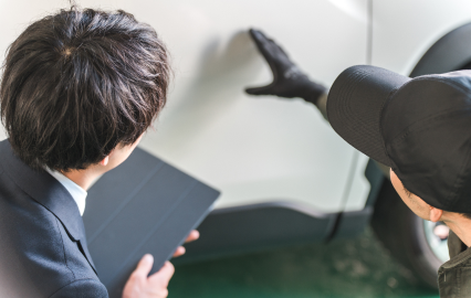 写真:塗装面へのダメージ